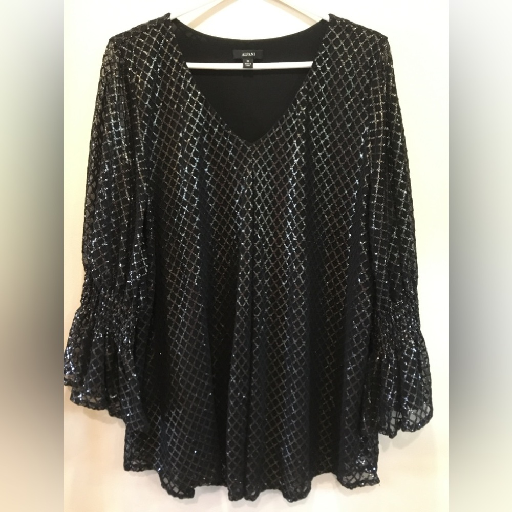 Black Sparkle Blouse